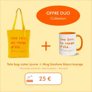 Pack duo flute traversiere stage ete tote bag mug - Aela Creations